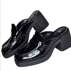 Wild Fable Women's Eileen Black Patten Leather Mule,Women's Size 10 ✨️NWT ✨️